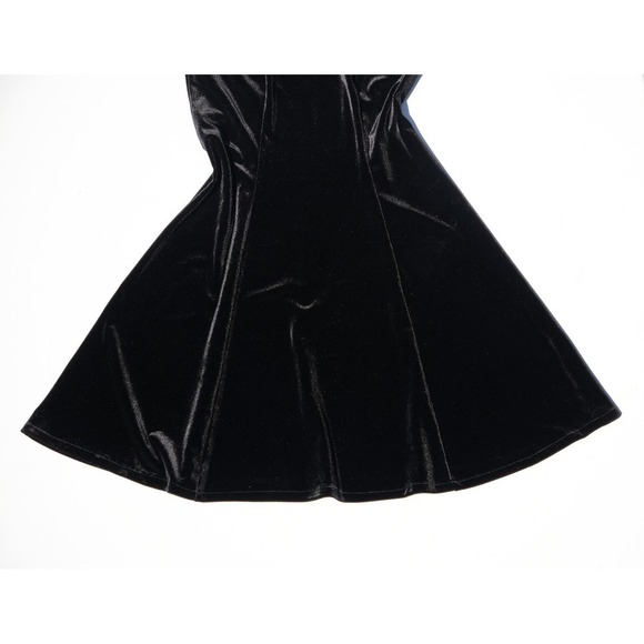 Orna Farho Paris Olga Dress FR 40 US 2 Black Velvet Sleeveless Bow Made France - Picture 3 of 7